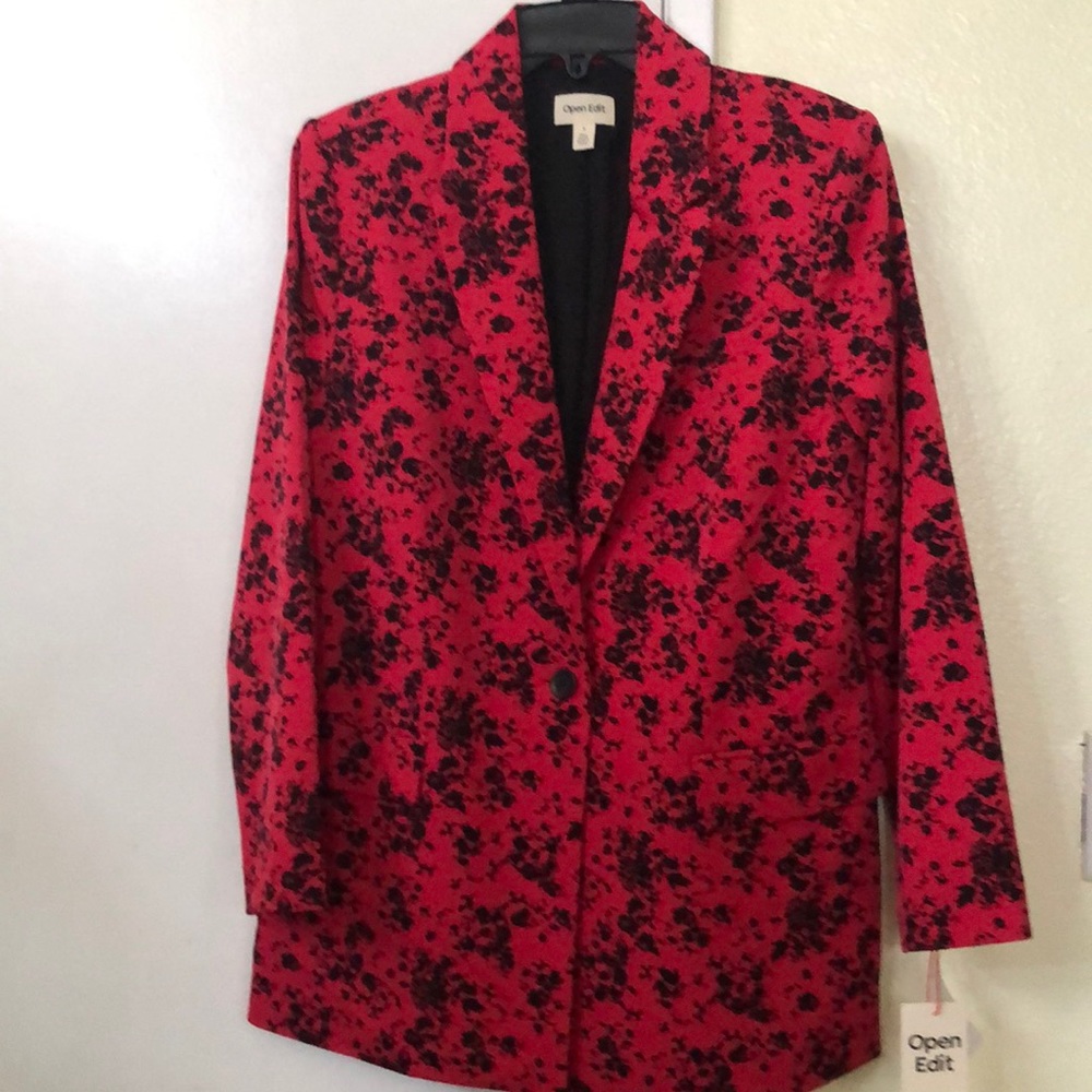Open Edit Printed Blazer